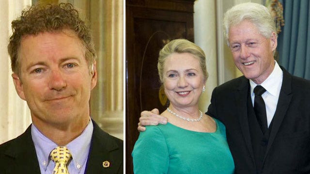 Rand Paul says Clinton Foundation details are 'alarming'