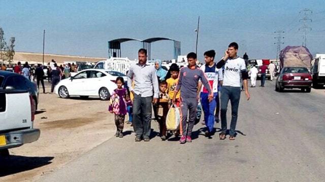Iraqis fleeing ISIS violence in Baghdad