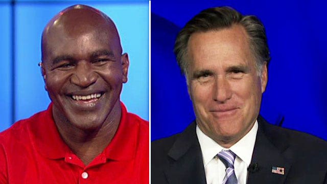 Mitt Romney and Evander Holyfield talk upcoming boxing match