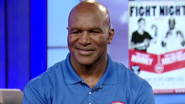 Evander Holyfield on May15th charity fight against Romney