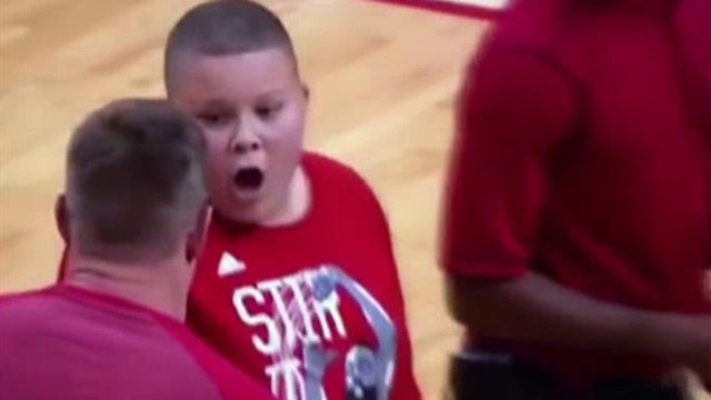 J.J. Watt surprises boy who sang National Anthem at NBA game