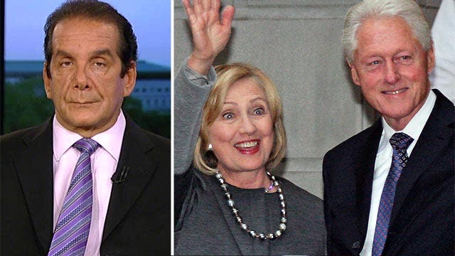 Krauthammer on "unbelievable arrogance of the Clintons" 