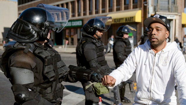 National Guard patrols Baltimore after night of violence