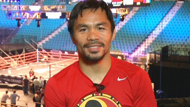 Pacquiao: I'm not worried, not nervous about Mayweather