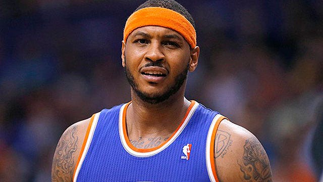 Carmelo Anthony joins protest march to Baltimore's city hall