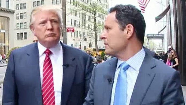 Brian Kilmeade takes a stroll with Donald Trump