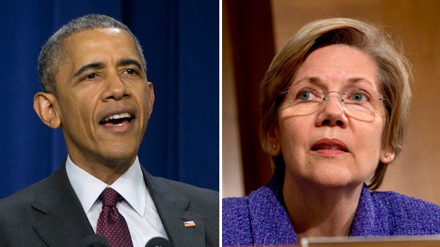 Obama and Warren have 'war of words' over trade deal 