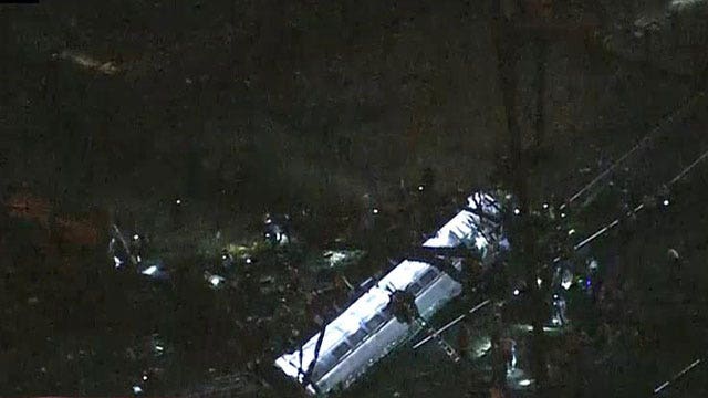 Report: Amtrak train crashes near Philadelphia