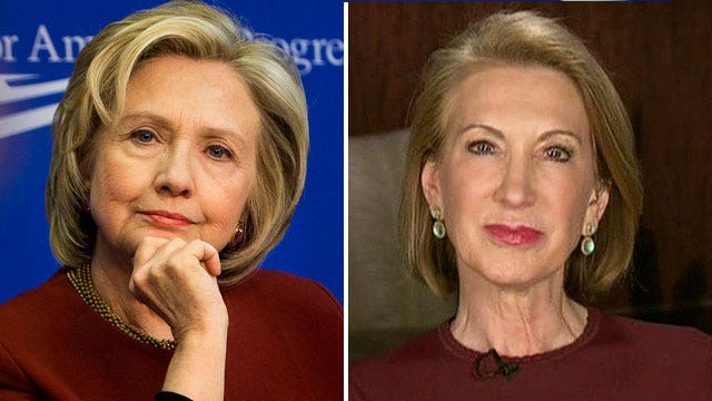 Carly Fiorina blasts Hillary for hiding from the press