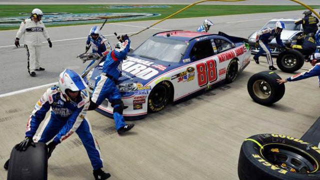 Go behind the scenes of a NASCAR pit stop