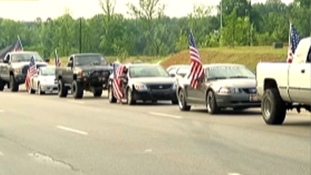 Teen sparks protest over American flags on truck