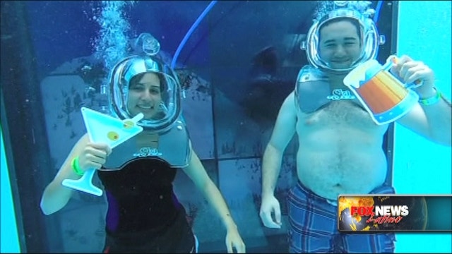 World's first underwater bar opens in Mexico