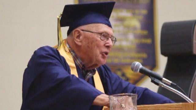 84-year-old veteran graduates from high school