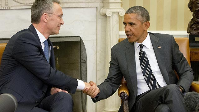Obama meets NATO chief amid growing tensions in Iraq