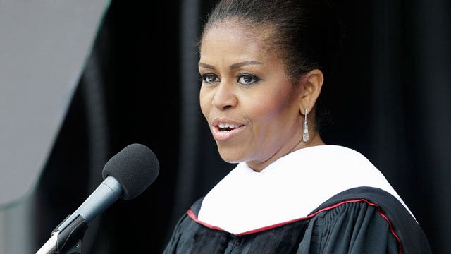 Why was Michelle Obama so divisive in graduation speech?