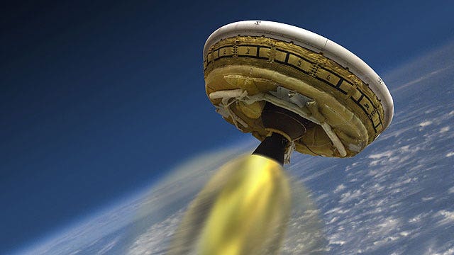 NASA set for 'flying saucer' test flight