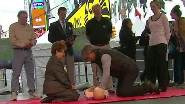 AHA holds hands-only CPR relay in Times Square