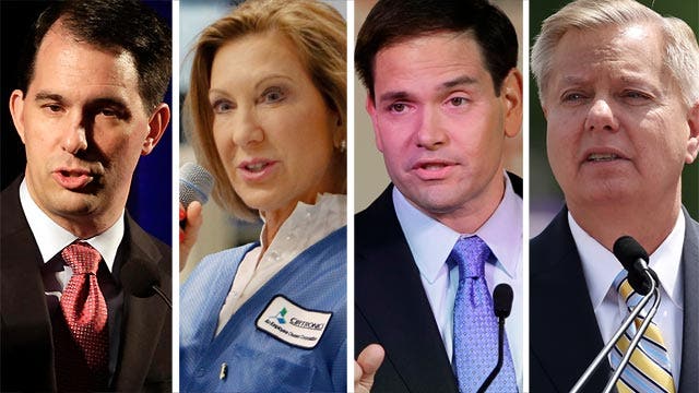 GOP hopefuls in a competition for campaign cash at E2 Summit