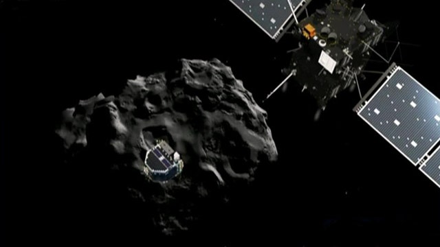 Comet probe feeding data after 7-month hibernation