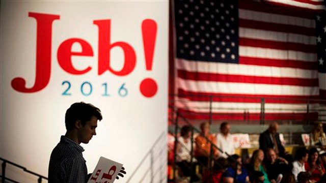 Does Jeb Bush enter presidential race as frontrunner?