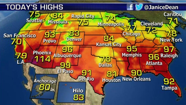 National forecast for Wednesday, June 17