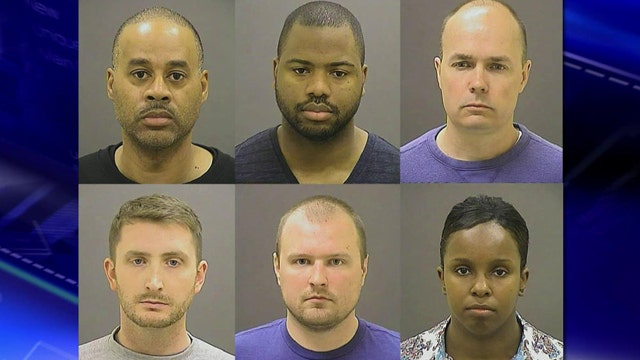 The Baltimore six plead not guilty