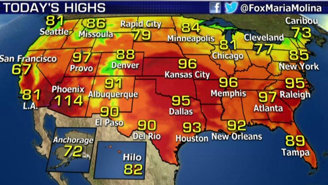 National forecast for Wednesday, June 24