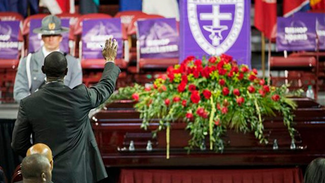 Mourners gather for murdered South Carolina pastor's funeral