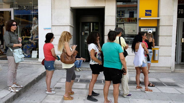 Greek crisis leads to Monday's stock sell off