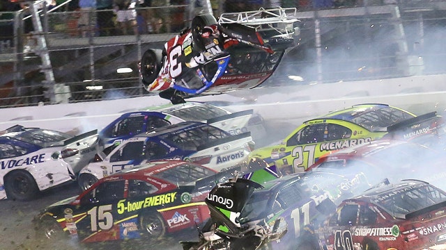NASCAR race ends with scary crash