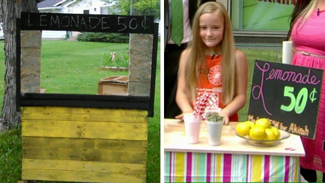 Thieves steal girl's handmade lemonade stand