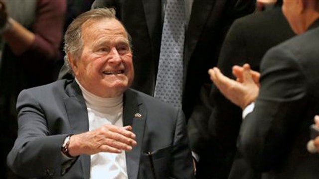 George H.W. Bush in stable condition after fall 