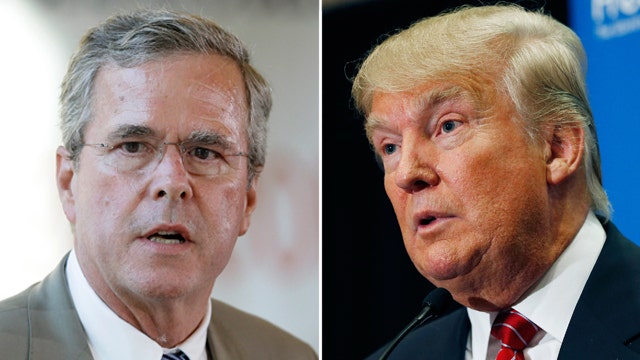 War of words between Jeb Bush and Donald Trump