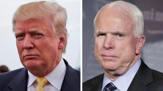 Trump blames media for firestorm over his McCain comments