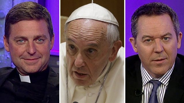 Gutfeld, Father Morris debate Pope's capitalism criticism 