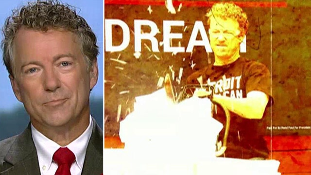 Rand Paul takes a chainsaw to US tax code in new ad