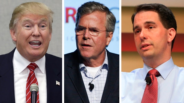 New poll has Trump in a commanding lead over Bush, Walker