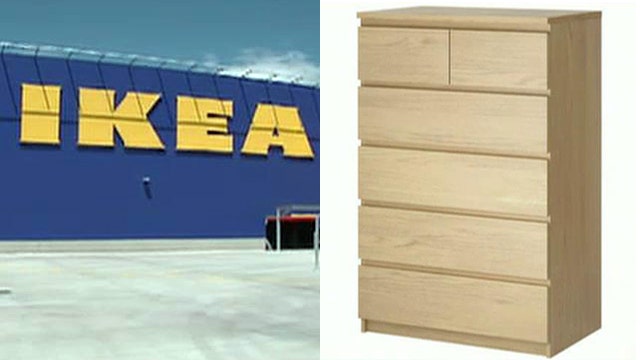 IKEA issues safety warning for chests, dressers