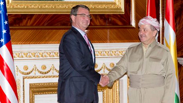 Defense Sec'y Ash Carter to meet Kurdish officials in Iraq
