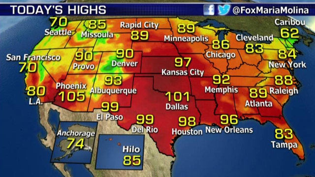 National forecast for Friday, July 24