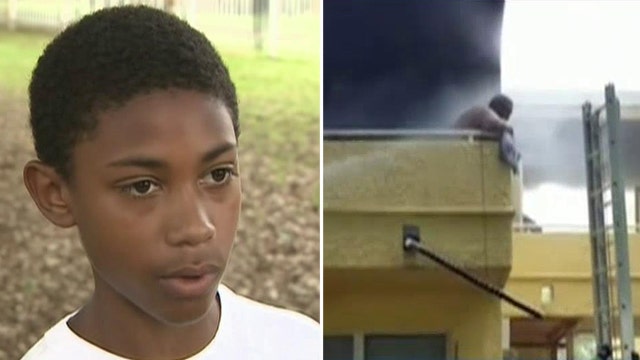 Pint-sized hero helps save man from burning apartment