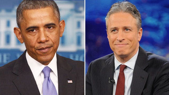 Jon Stewart's love affair with Obama