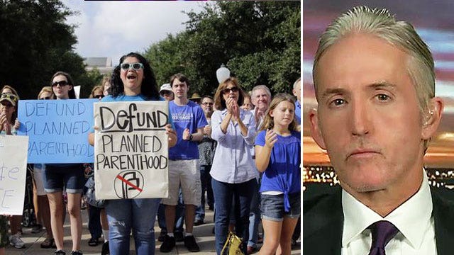 Trey Gowdy on call to 'fully defund' Planned Parenthood