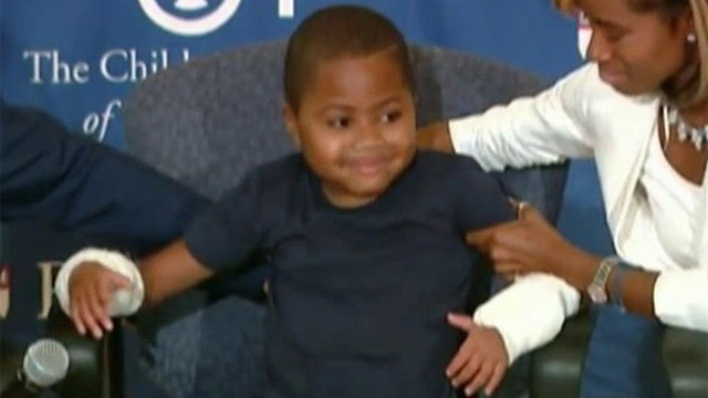Baltimore boy first to receive double hand transplant