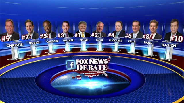 Lineups announced for first GOP presidential debate