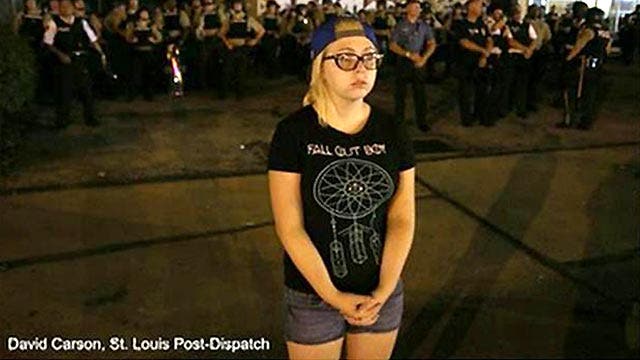 Student who 'protected' Ferguson police: I just want peace