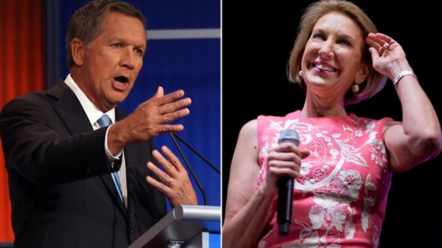 GOP underdogs Kasich, Fiorina surging after debate