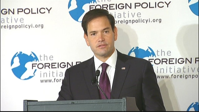 Marco Rubio reacts to the opening of U.S. embassy in Cuba