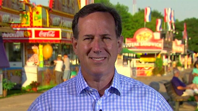 Rick Santorum on laying the groundwork in Iowa