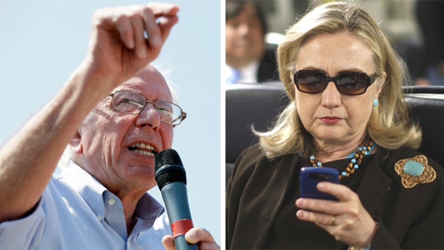 Clinton's email controversy gives opening for Sanders